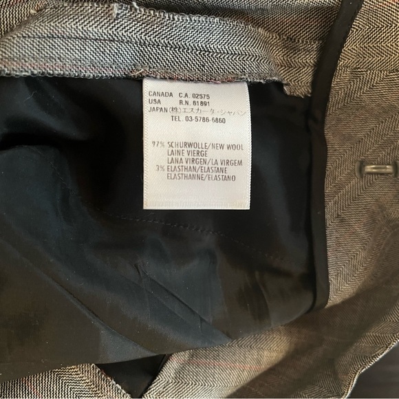 Straight leg trousers with side pockets and draped belt - Picture 5 of 6